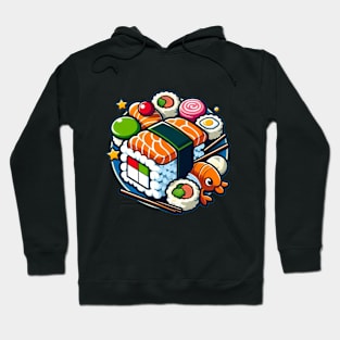 Video Games and Sushi | Kawaii Japanese Cute Food Lover Hoodie